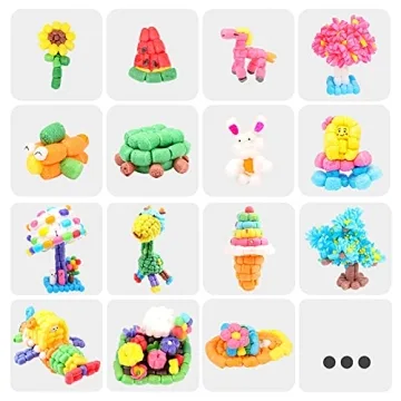 Magic Foam Craft Kit for Kids - 500pcs Bio-Friendly Fun