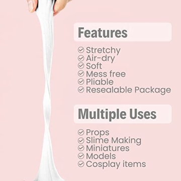 BOHS White Modeling Foam Clay Lite for Creative Projects