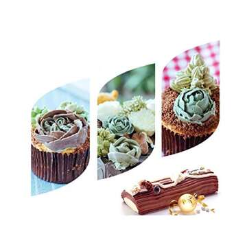 3 Pieces Plastics Dough Scraper Cake Cream Icing Spatula Cake Scraper Smoother Tool Set Smooth Jagged Edge Spatulas for Fondant Pastries,Blue