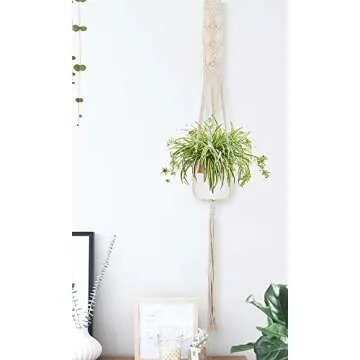 TIMEYARD Handmade Macrame Plant Hangers for Stylish Decor