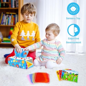 Aiduy Baby Tissue Box Toys for 6 to 12 Months