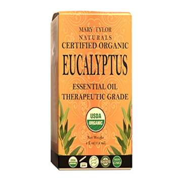 Organic Eucalyptus Essential Oil 4 oz for Aromatherapy