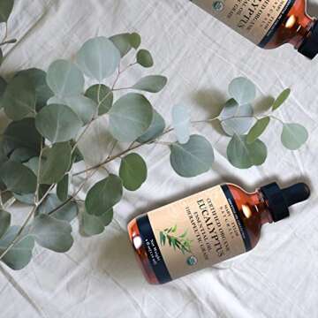 Organic Eucalyptus Essential Oil 4 oz for Aromatherapy