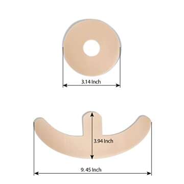 Medical Grade Silicone Scar Sheets for Breast Scar Treatment,4 Pack Areola Soft Strips & 4 Pack Anchor Sheets,Breast Augmentation Post Surgery & Breast Reduction after Surgery Supplies Needs