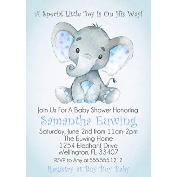 Boys Elephant Baby Shower Invitations for Every Occasion