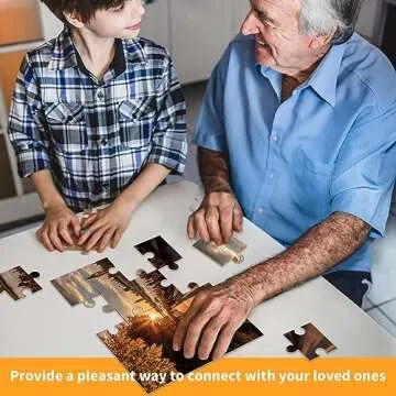 FLOERVE 4 Pack Wooden Puzzles for Seniors with Alzheimer's