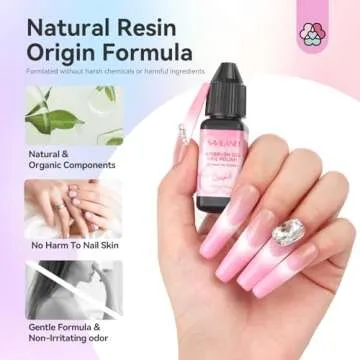SAVILAND Airbrush Gel Nail Polish: 24 Color Use with Airbrush for Gradients Nails Blush Nails Layered Nail Art Various Pattern Nail Art Without Dilution High Color Saturation for Home Salon Use