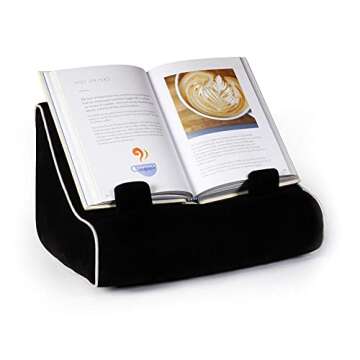 Gifts for Readers & Writers Book Couch iPad Stand | Cushioned Tablet Stand & Book Holder| Reading Pillow for Bed Time | Tablet Lap Rest Cushion | A Fun Gift for Book Lovers