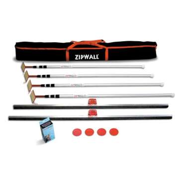 ZipWall 4PL Plus Kit with Carry Bag, 4-Pack