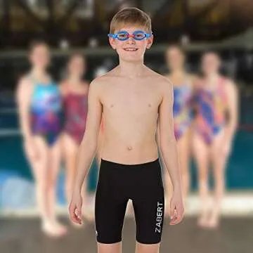 ZABERT Kids Swim Goggles 2 Pack with UV Protection - Durable