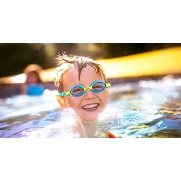 ZABERT Kids Swim Goggles 2 Pack with UV Protection - Durable