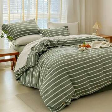 JELLYMONI Twin Duvet Cover - 100% Cotton Soft Comforter