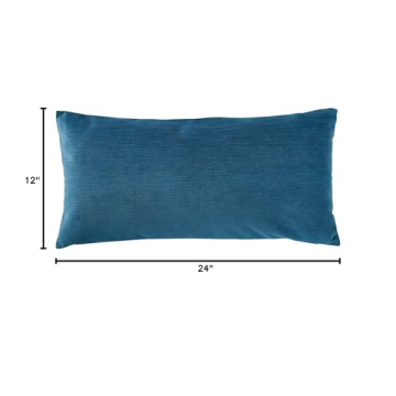 Stylish Azure Velvet Decorative Pillow for Modern Home