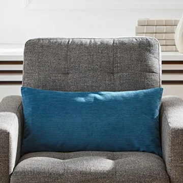 Stylish Azure Velvet Decorative Pillow for Modern Home