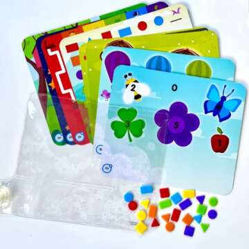 hand2mind Colors & Shapes Sensory Pad, Occupational Therapy Toys, Fine Motor Toys, Toddler Sensory Toys, Sensory Water Mat, Sensory Play Therapy Toys, Calming Toys for Kids, Calm Down Corner Supplies