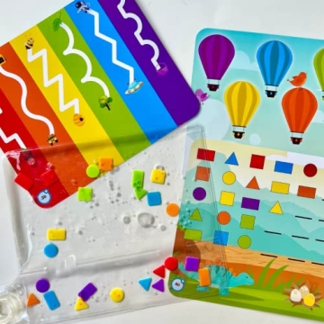 hand2mind Colors & Shapes Sensory Pad for Kids