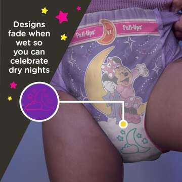 Pull-Ups Girls' Night-Time Potty Training Pants 3T-4T