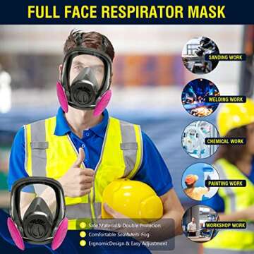 Quality Large Full Face Respirator Mask with Filters