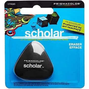 Prismacolor Colored Pencils Box of 150 Assorted Colors, Triangular Scholar Pencil Eraser and Premier Sharpener (1800059+VE99016+1774265)