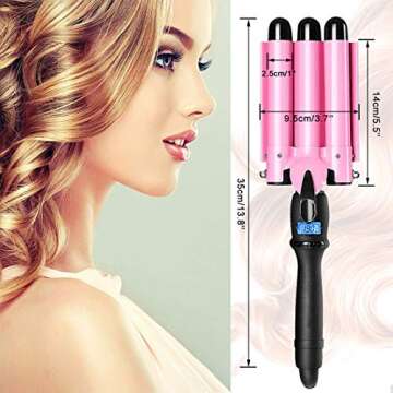 3 Barrel Curling Iron for Perfect Waves and Styles