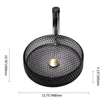 Lovedima Black Glass Vessel Sink for Elegant Bathrooms