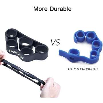 4 Pack Hand Exerciser Grip Strengthener - Adjustable Resistance Bands for Fitness & Therapy