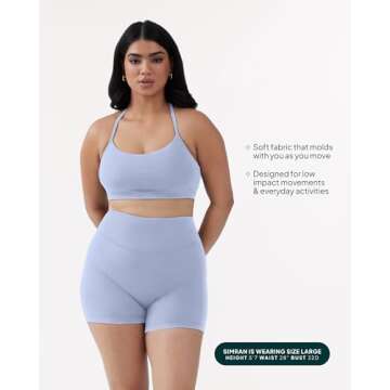 PAVOI Yoga Racerback Bra - Soft & Supportive Fitness Wear