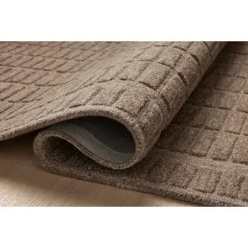 Loloi Chris Loves Julia Bradley Collection, Cocoa & Cocoa, 11'-6" x 15' Area Rug – Classic Striped Area Rugs for Living Room, Bedroom, Entryway & Hallway, High Traffic Area Home Decor Rug