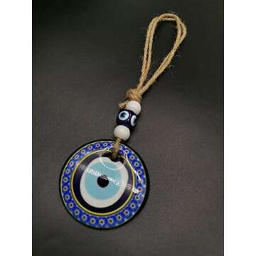 Blue Evil Eye Hanging Decoration Turkish Lucky Wall Car Amulet Pendant Home Protection Decor Ornament