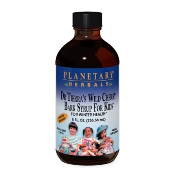 Planetary Herbals Wild Cherry Bark Syrup for Kids - Immune Support and Cough Relief