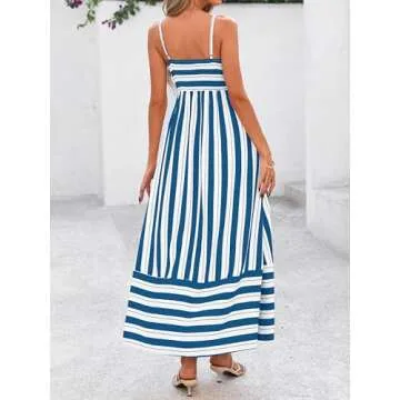 PRETTYGARDEN Summer Maxi Dress for Women - Beach Ready