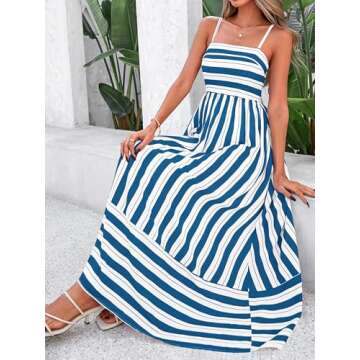 PRETTYGARDEN Summer Maxi Dress for Women - Beach Ready