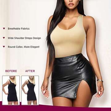 REYEOGO Shapewear Bodysuit for Women - Tummy Control & Comfort