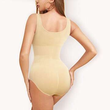 REYEOGO Shapewear Bodysuit for Women - Tummy Control & Comfort