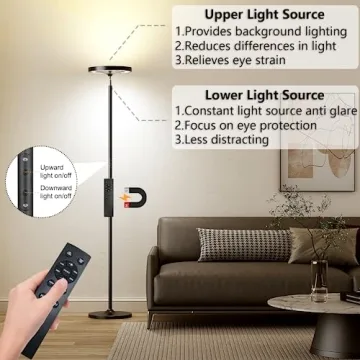 Keepsmile Smart RGB LED Floor Lamp with Remote