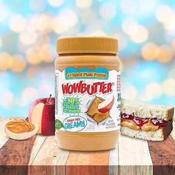 Wowbutter Natural Peanut Free Creamy Spread 1.1lb Jar