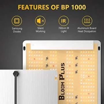 BLOOM PLUS LED Grow Light BP 1000W for Indoor Use