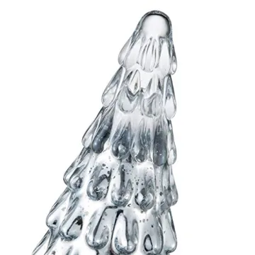 Diamond Star Mercury Glass Christmas Tree Decoration - 10" Silver