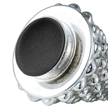 Diamond Star Mercury Glass Christmas Tree Decoration - 10" Silver