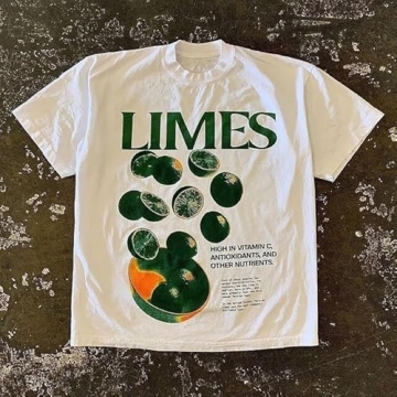 Trendy CEINOM Lime Vintage Y2K T-shirt for All