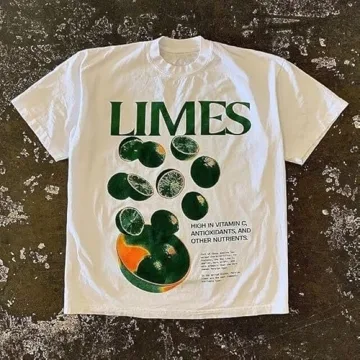 Trendy CEINOM Lime Vintage Y2K T-shirt for All