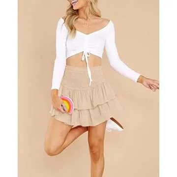 Stylish Women’s Ruffle Skorts - Casual Summer Essential
