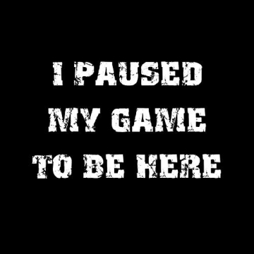 Shop Market Trendz I Paused My Game Tshirt for Men