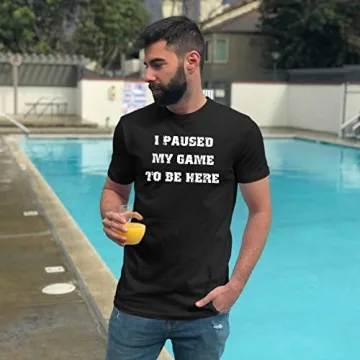Shop Market Trendz I Paused My Game Tshirt for Men
