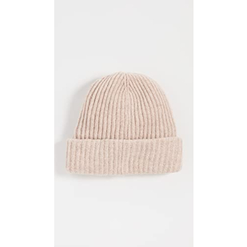 Ganni Women's Rib Knit Beanie in Brazilian Sand