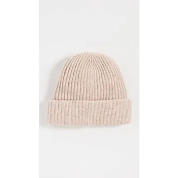 Ganni Women's Rib Knit Beanie in Brazilian Sand