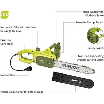 Sun Joe SWJ599E Handheld 14-inch Electric Chainsaw