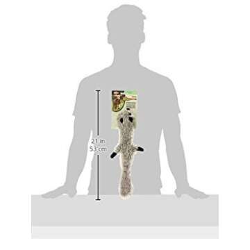 SPOT Skinneeez Stuffless Raccoon Dog Toy for Playtime