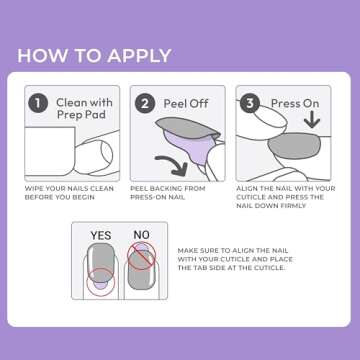 KISS imPRESS No Glue Mani Press-On Nails, French, 'Ideal', Light Neutral + White Tip French, Medium ...