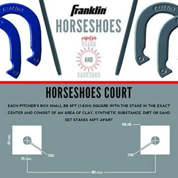 Franklin Sports Official Horseshoes Set for Family Fun